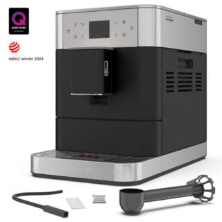 KitchenAid Kaffeevollautomat KF6 Gusseisen Schwarz mit 2,4"-Touchscreen