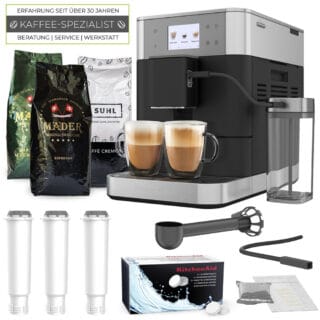 KitchenAid Kaffeevollautomat KF7 5KES8557EBK - Set mit 3 kg Kaffee und Zubehör