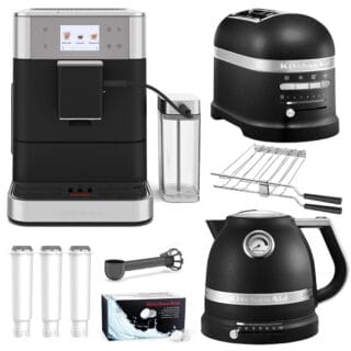 KitchenAid Kaffeevollautomat KF7 Frühstücks-Set Gusseisen Schwarz
