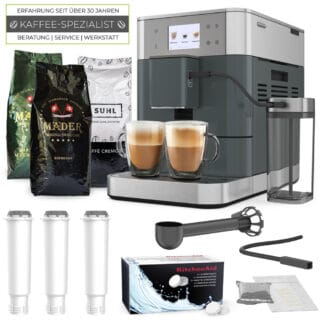 KitchenAid Kaffeevollautomat KF7 Juniper - Set mit 3 kg Kaffee und Zubehör