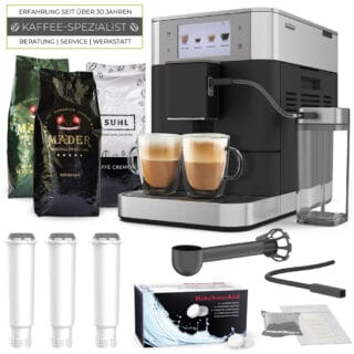 KitchenAid Kaffeevollautomat KF8 5KES8558EBK - Set mit 3 kg Kaffee und Zubehör