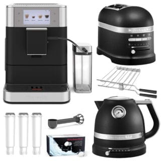 KitchenAid Kaffeevollautomat KF8 Frühstücks-Set Gusseisen Schwarz