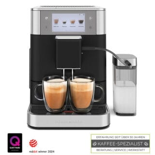 KitchenAid Kaffeevollautomat KF8 Gusseisen Schwarz mit 5"-Touchscreen