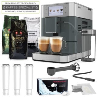 KitchenAid Kaffeevollautomat KF8 Juniper - Set mit 3 kg Kaffee und Zubehör