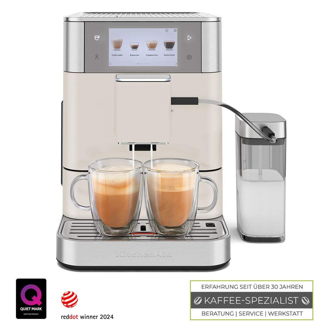 KitchenAid Kaffeevollautomat KF8 Porcelain White mit 5"-Touchscreen
