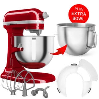 KitchenAid Küchenmaschine 6,6L Heavy Duty Empire Rot PLUS Zusatz-Schüssel