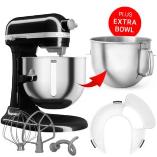 KitchenAid Küchenmaschine 6,6L Heavy Duty Onyx Schwarz PLUS Extra-Schüssel
