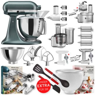 KitchenAid Küchenmaschine Artisan 5KSM175 Alleskönner-Set Juniper/Wacholder Grün