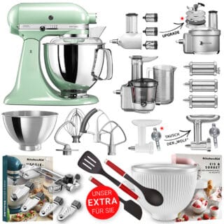 KitchenAid Küchenmaschine Artisan 5KSM175 Alleskönner-Set Pistazie