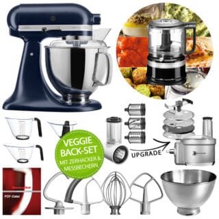 KitchenAid Küchenmaschine Artisan 5KSM175PS Veggie Back-Set Tintenblau