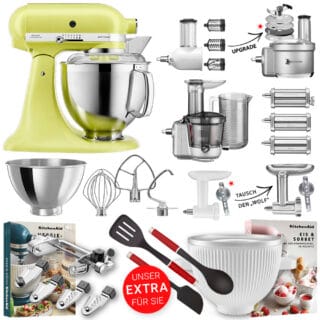 KitchenAid Küchenmaschine Artisan 5KSM185 Alleskönner-Set Kyoto Glow
