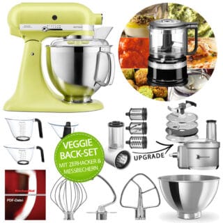 KitchenAid Küchenmaschine Artisan 5KSM185PS Veggie Back-Set Kyoto Glow