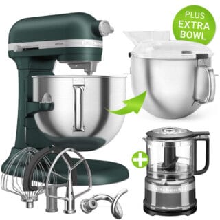 KitchenAid Küchenmaschine Artisan 6,6L 5KSM70SHXEPP PLUS XL-BOWL & 5KFC3516