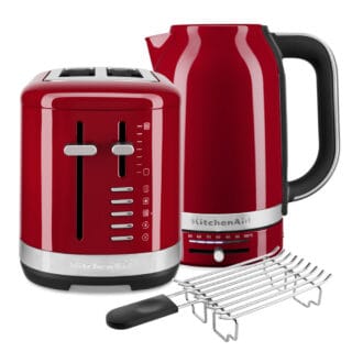KitchenAid Wasserkocher 5KEK1701 + Toaster 5KMT2109 Empire Rot im Set