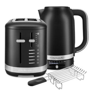 KitchenAid Wasserkocher 5KEK1701 + Toaster 5KMT2109 Matt Schwarz im Set