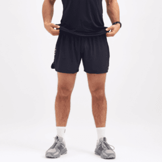 LIPATI Sunshine 2-in-1 Laufshorts Herren, Gr. S, Schwarz – Bequeme, atmungsaktive Trainingsshorts für optimales Laufgefühl