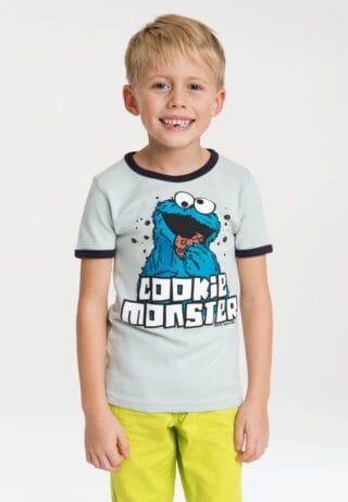 LOGOSHIRT T-Shirt "Sesamstraße - Krümelmonster" mit niedlichem Krümelmonster-Frontdruck