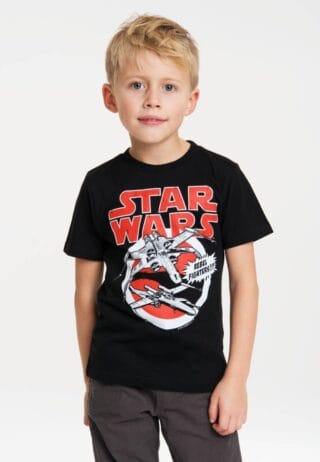 LOGOSHIRT T-Shirt "X-Wings" mit großem Star-Wars-Frontprint