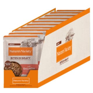 Nature's Variety Bites in Soße Adult 22 x 85 g - mit Lachs