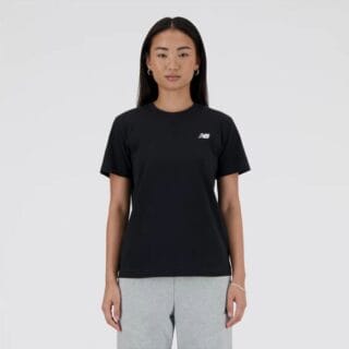 New Balance Sport Essentials Jersey SS Tee Gr. L Schwarz Damen