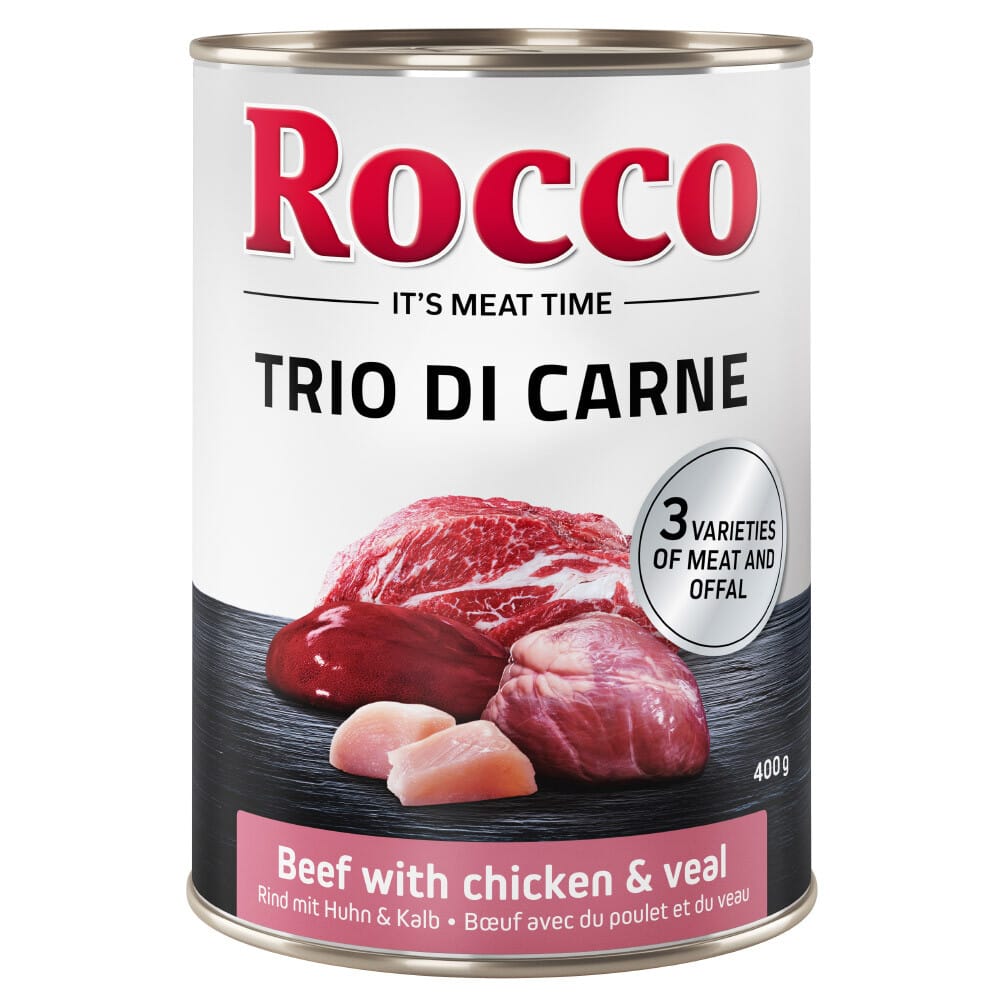 Rocco Classic Trio di Carne - 6 x 400 / 800 g 6 x 400 g: Rind, Huhn & Kalb