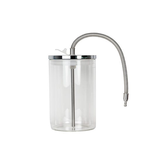 SORSO Milchbehälter aus Glas, 0,6 l – Klarglas