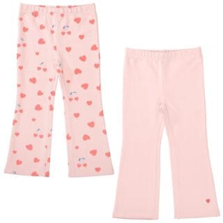 STACCATO Leggings 2er Pack, mit Herzchen-Allover-Print, ausgestellt