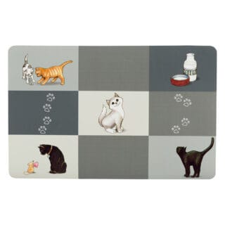 Trixie Patchwork Cat Napfunterlage - L 44 x B 28 cm