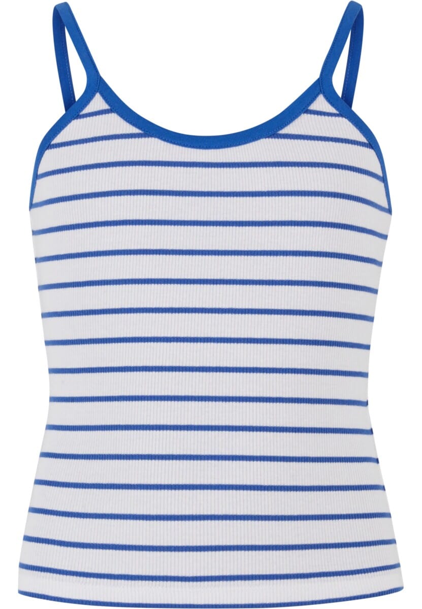 URBAN CLASSICS Muskelshirt "Urban Classics Girls Striped Rib Basic Top" 1 Stk.