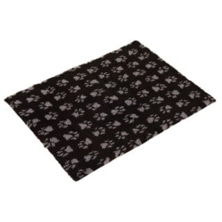 Vetbed® Hundedecke Isobed SL Paw, schwarz/grau - L 75 x B 50 cm
