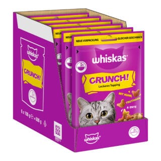 Whiskas Crunch mit Huhn, Truthahn & Ente - 6 x 100 g