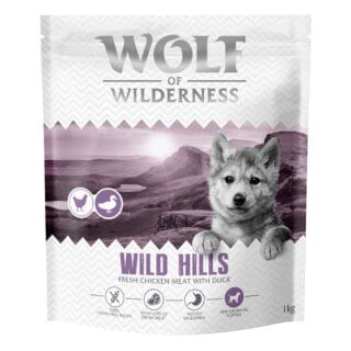 Wolf of Wilderness Junior "Wild Hills" Ente - getreidefrei - 1 kg neu