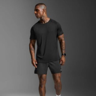 2XU Aero Mesh Tee Gr. L Schwarz Herren