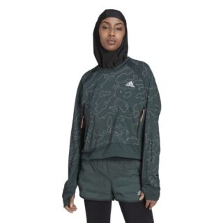 adidas Xcity Cover Up Damen XS - Grün | Leichte Laufjacke für Sport & Freizeit