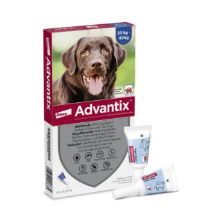Advantix® 400 Spot-on für Hunde, von 25 bis 40 kg - 4 Pipetten x 4,0 ml
