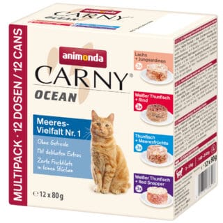 animonda Carny Ocean 12 x 80 g - Ocean Mixpaket 1 (4 Sorten)