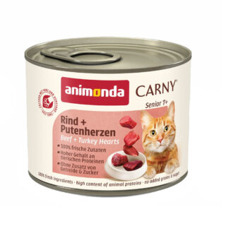 animonda Carny Senior 6 x 200 g - Rind & Putenherzen