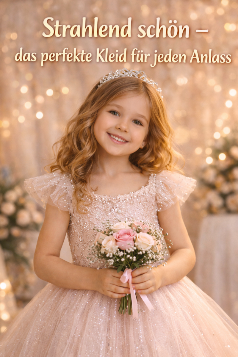 artkel kinder kleid strahlende prinzessin im festsaal