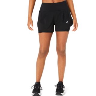 ASICS Damen 2-in-1 Performance Shorts in Schwarz – Für ultimativen Komfort und Freiheit beim Laufen