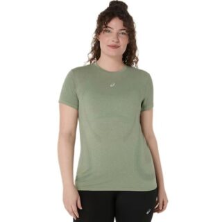 ASICS Road Seamless SS Top Damen T-Shirt Grün - leicht, atmungsaktiv und ideal für Lauftraining