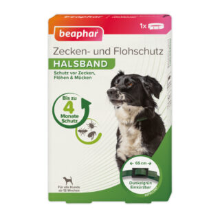 beaphar Zecken- & Flohschutz-Halsband für Hunde - ca. 65 cm Halsumfang