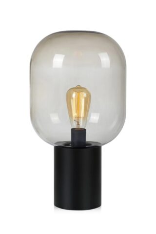 Brooklyn Tischlampe Schwarz/Rauch 44 cm