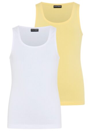 Bruno Banani T-Shirt "2er Pack Tank Tops, modische Basics für Mädchen" Packung, 2, 2 tlg. ohne Ärmel, Basic Passform, unifarben, aus Baumwolle und Elasthan