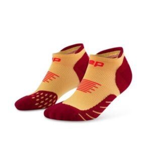 CEP Core Run Damen No-Show Socken 5.0 – Atmungsaktiv, Komfortabel, Perfekt für Lauftraining in Orange, Gr. 34-37