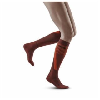 CEP Damen Kompressionssocken 25-31 cm, orange – ideal für kalte Laufwetter, verbessertes Durchblutung und Muskelunterstützung