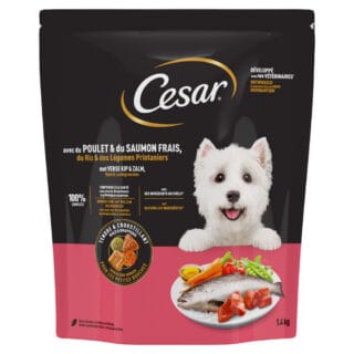 Cesar Adult mit Huhn, Lachs und Gemüse - Sparpaket: 2 x 1,4 kg