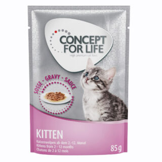 Concept for Life Kitten mit Huhn - in Soße - 12 x 85 g