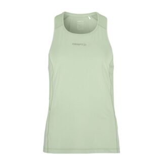 Craft ADV Essence Singlet 2 für Damen – Leichtes, atmungsaktives Laufoberteil in Grün für optimale Performance.