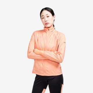 Craft ADV Essence Windjacke Damen XS - Orange, leichte Laufjacke für windige Tage