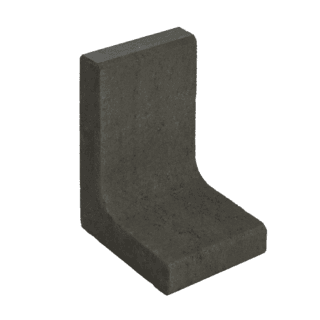 Diephaus L-Stein schmal Beton anthrazit 40 x 25 x 30 x 7 cm